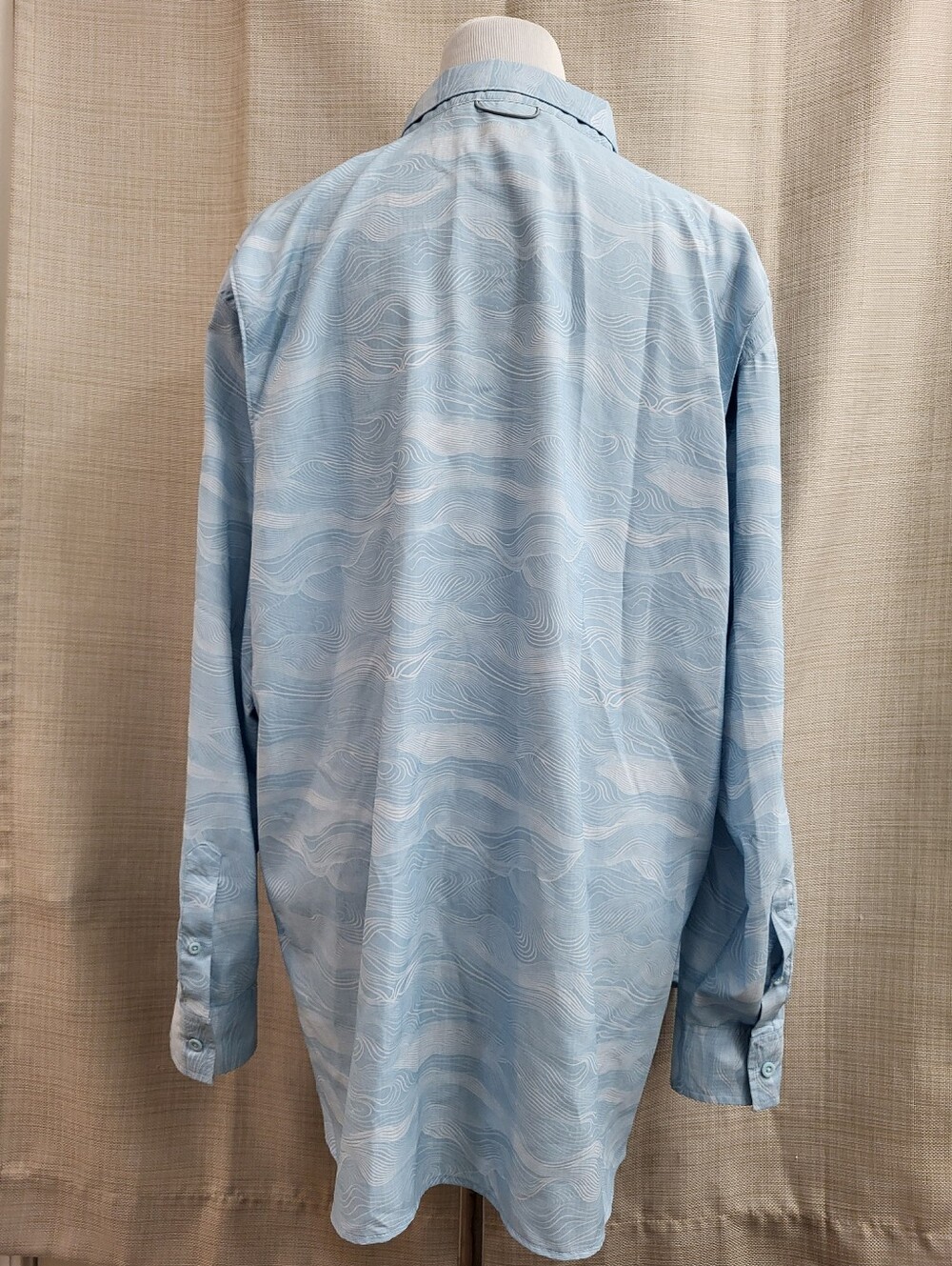 World Wide Sportsman Women's Blue Button Up Fishing Shirt Long Sleeve Size 1X - Picture 3 of 12